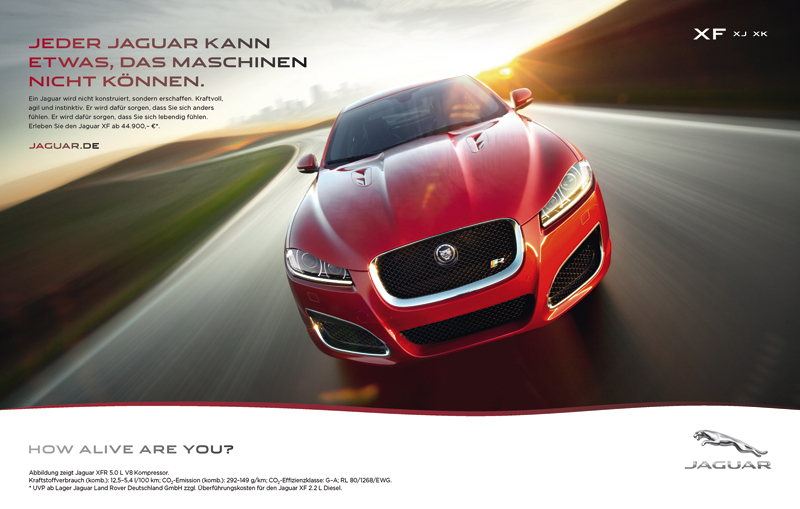 Jaguar mit neuem Werbeauftritt