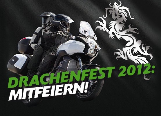 Kawasaki Saison-Eröffnungsparty Drachenfest