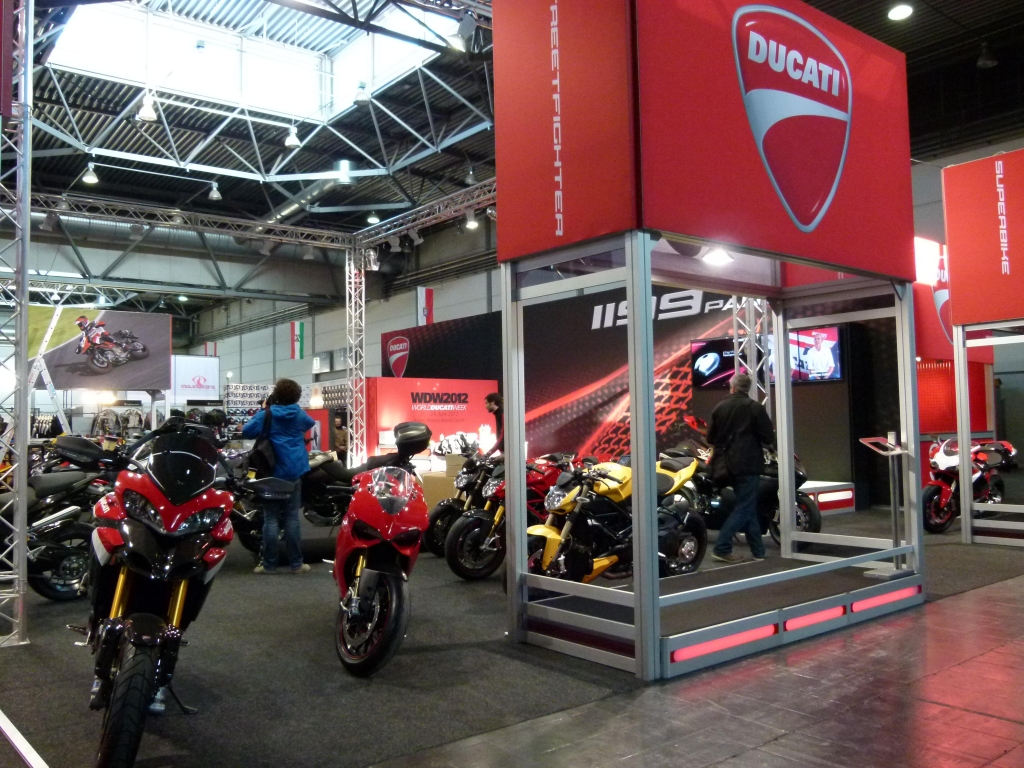 Motorrad Messe Leipzig 2012: BMW, Ducati, Hyosung und Kawasaki
