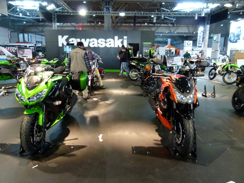Motorrad Messe Leipzig 2012: BMW, Ducati, Hyosung und Kawasaki