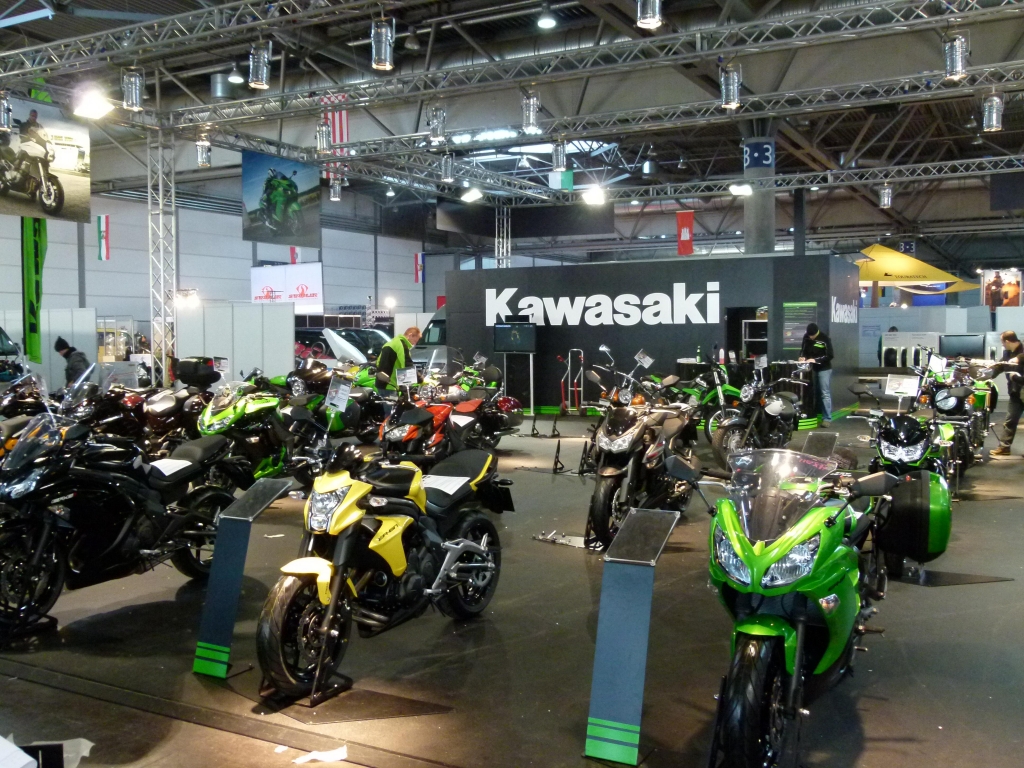 Motorrad Messe Leipzig 2012: BMW, Ducati, Hyosung und Kawasaki
