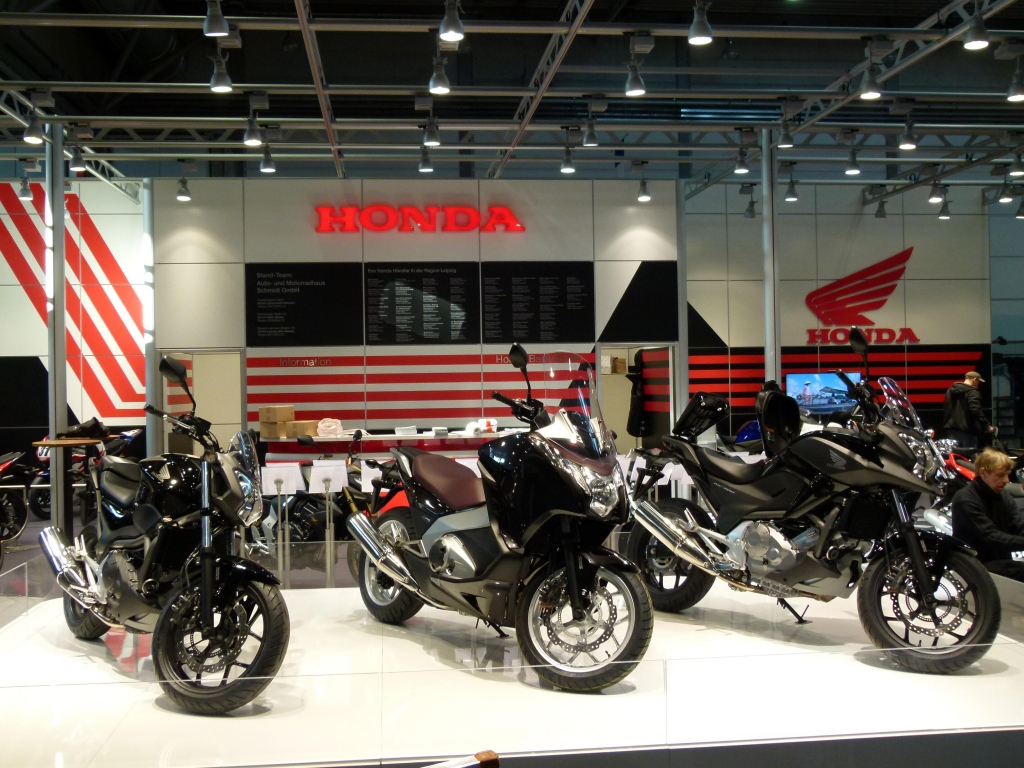 Motorrad Messe Leipzig 2012: KTM, Honda, Suzuki, Moto Guzzi, Triumph und Yamaha