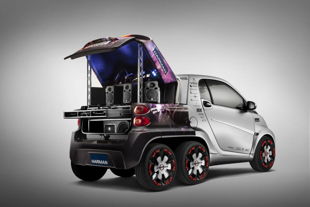 Rinspeed: Rollende Rücksäcke für den E-Smart