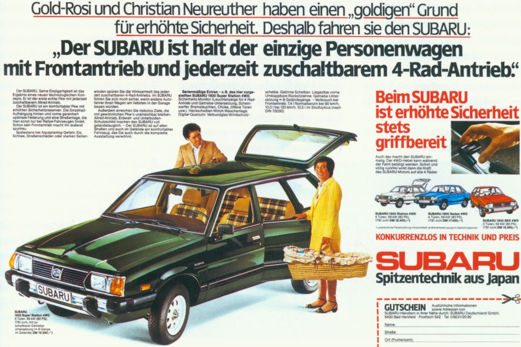 Tradition: 40 Jahre Subaru 4x4-Pkw - Allrad für alle 