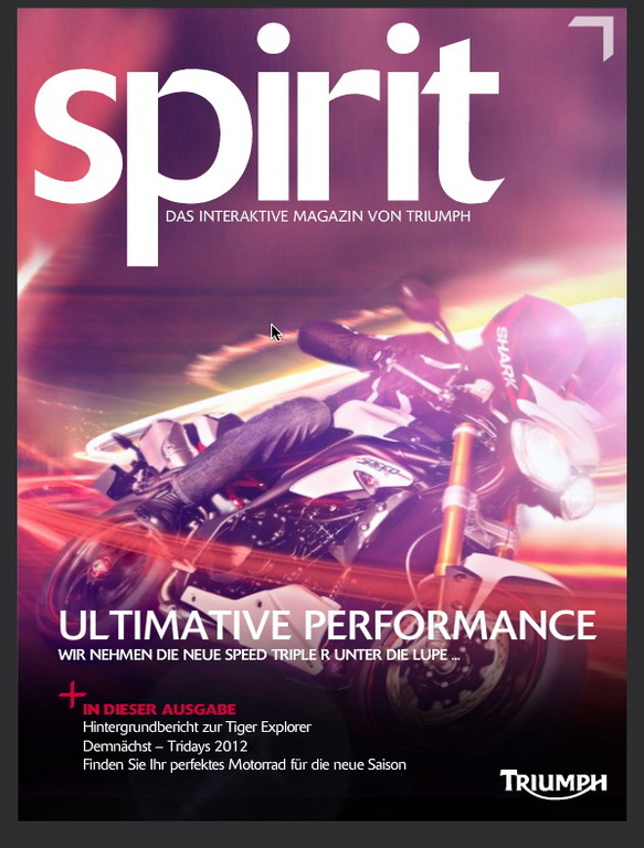 Triumph präsentiert zweite Ausgabe des E-Magazins 