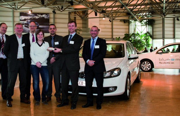 Volkswagen testet Golf Blue-e-Motion in Belgien