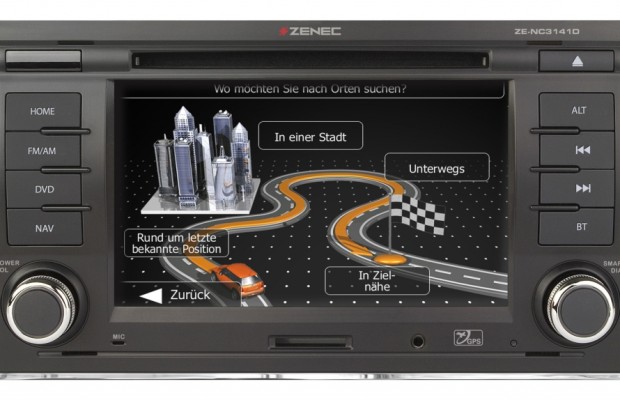 Zenec Navi für Audi A4 zum Festeinbau