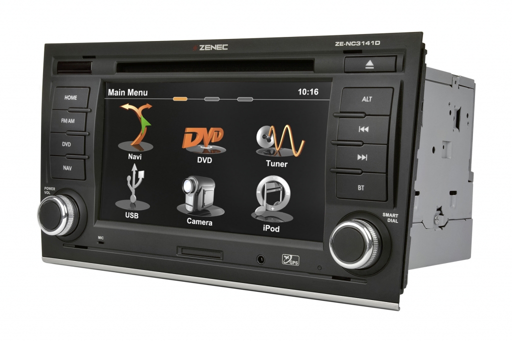Zenec Navi für Audi A4 zum Festeinbau