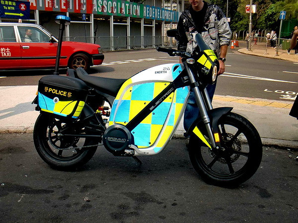 Brammo Elektromotorräder für Polizei in Hongkong