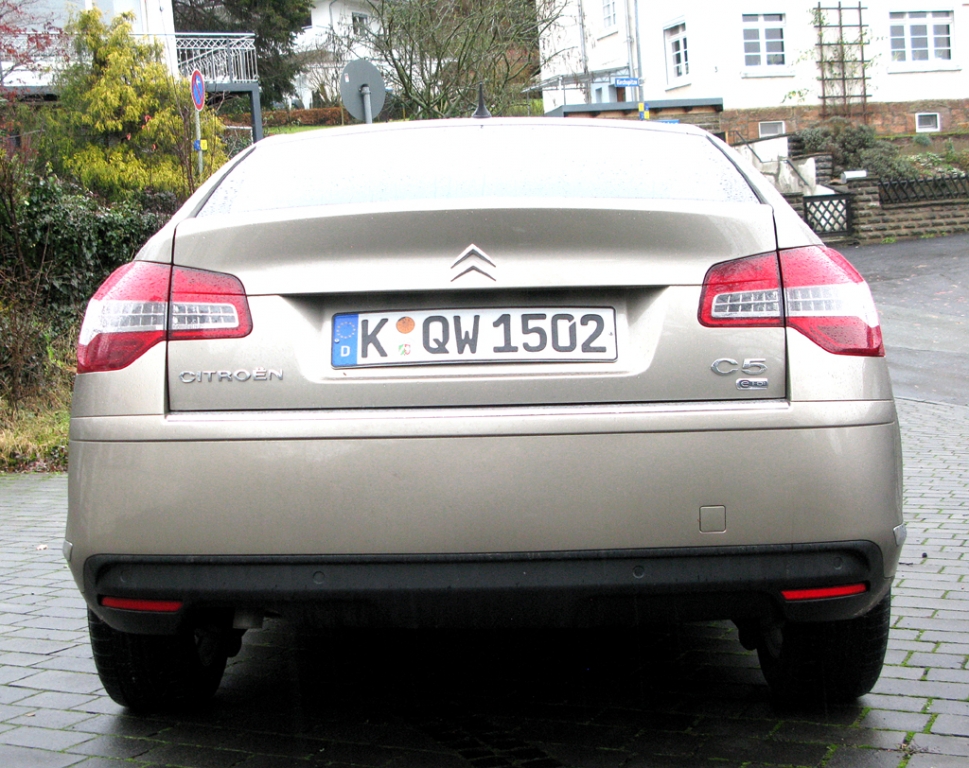 Citroën C5: Blick auf die Heckpartie.