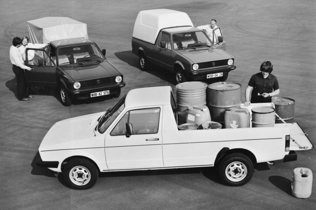 Für den Caddy gab es verschiedene Aufbauten