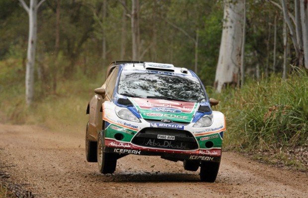 Ford Fiesta RS WRC-Werkspilot Petter Solberg fährt in Mexiko aufs Podium
