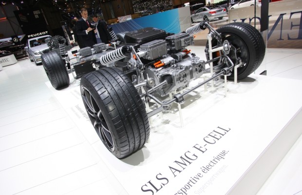 Genf 2012: AMG stellt den Elektro-Antrieb des SLS AMG E-Cell vor