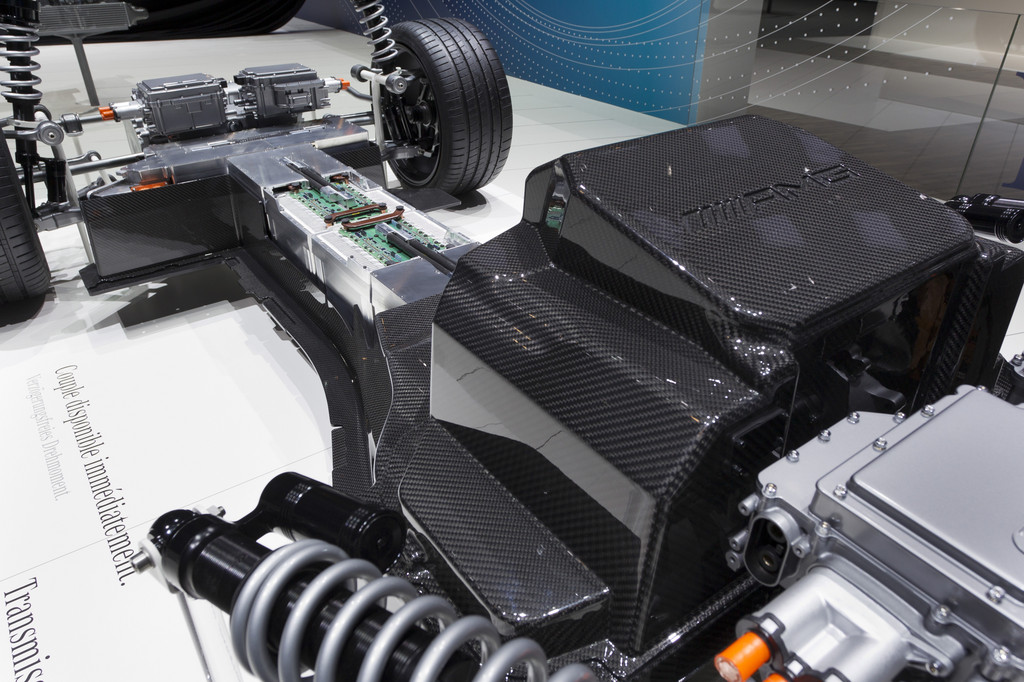 Genf 2012: AMG stellt den Elektro-Antrieb des SLS AMG E-Cell vor
