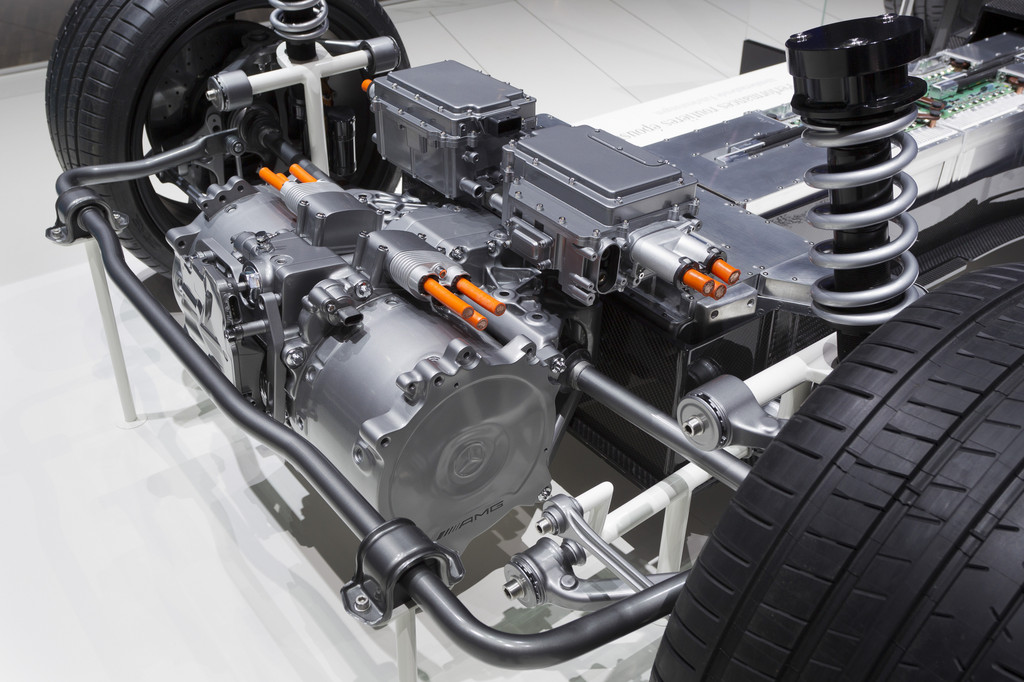 Genf 2012: AMG stellt den Elektro-Antrieb des SLS AMG E-Cell vor