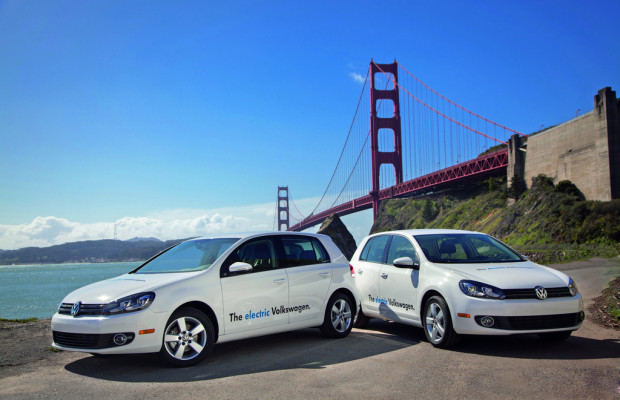 Golf Blue-e-Motion-Testflotte in Kalifornien gestartet