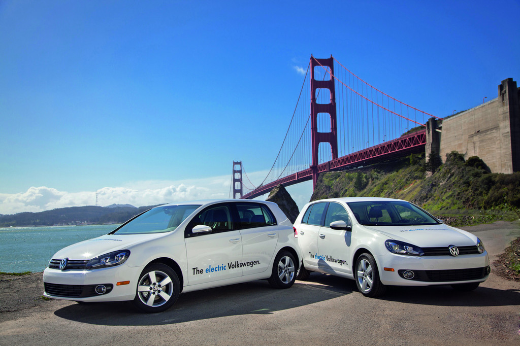 Golf Blue-e-Motion-Testflotte in Kalifornien gestartet
