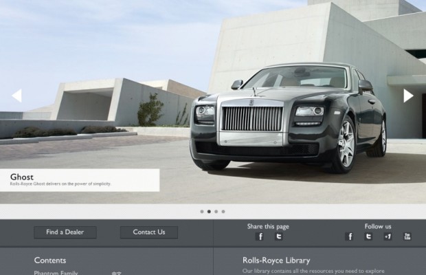 Neuer Internetauftritt von Rolls-Royce