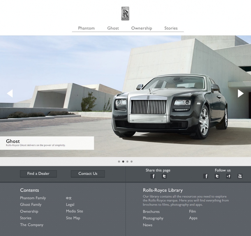 Neuer Internetauftritt von Rolls-Royce