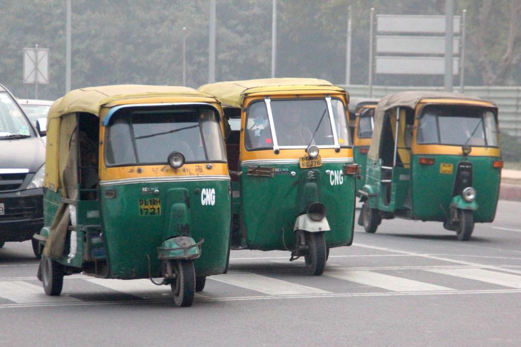 Panorama: Tuk-Tuk-Taxi in Indien - Die Bollywood-Schaukel