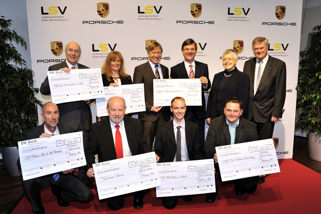 Porsche fördert Sportvereine mit einer Million Euro