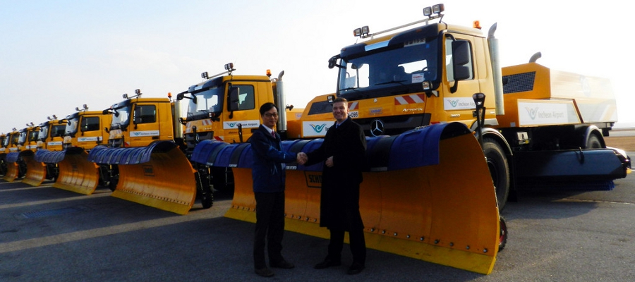 Sieben Mercedes-Benz Actros für Winterdienst in Südkorea