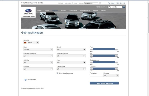 Subaru erweitert Gebrauchtwagenangebot im Internet