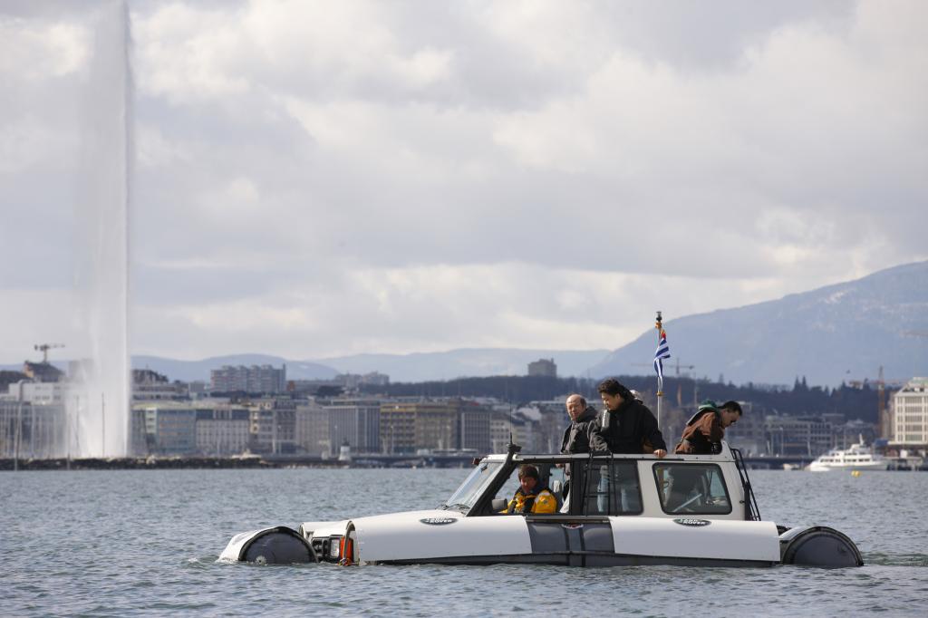 Von der Nordsee aus ging das Amphibien-Auto auf eine kleine Europatournee