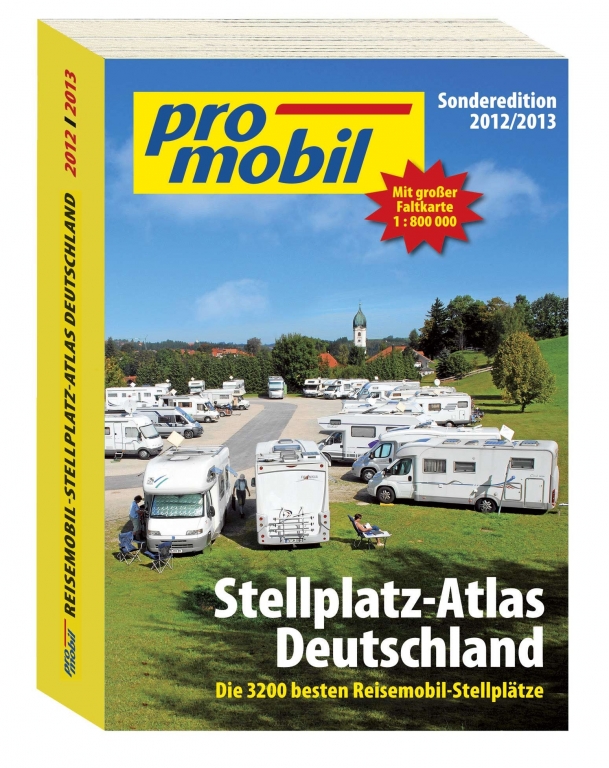 auto.de-Buchtipp - promobil Stellplatz-Atlas Deutschland: Parkplatz-Stopp bis Komfort-Camping