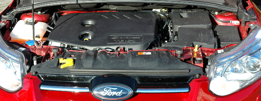 Ford Focus: Blick auf den 1,6-Liter-Selbstzünder. 