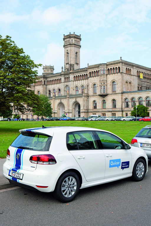 Hannover Messe 2012: Volkswagen bietet Quicar an