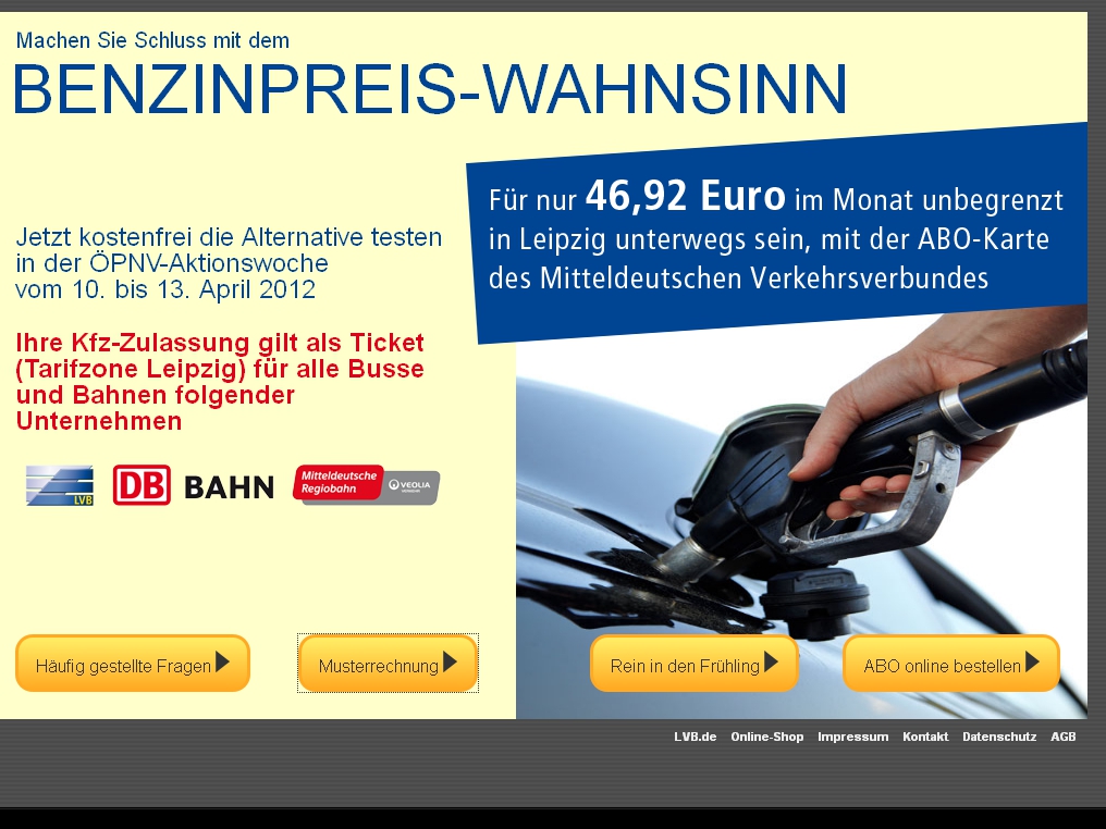Kfz-Zulassung als Fahrschein – Aktion der Leipziger Verkehrsbetriebe gegen hohe Spritpreise