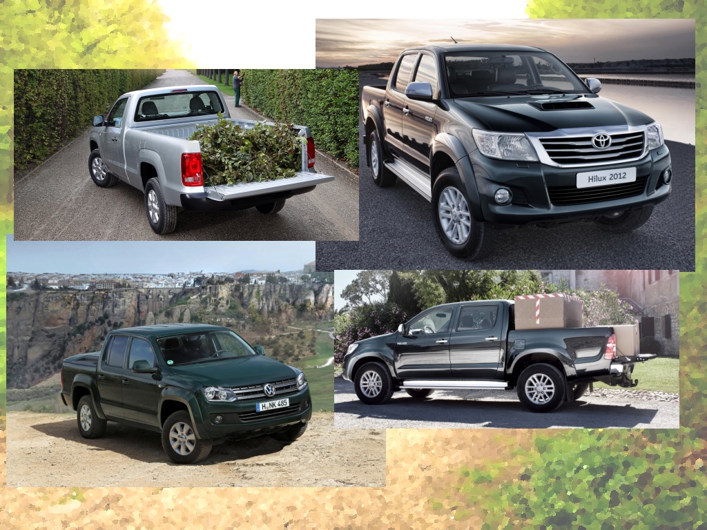 Toyota Hilux/VW Amorak: Duell der Lastesel
