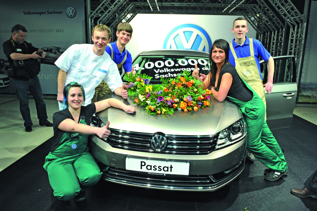 Vier Millionen Volkswagen aus Zwickau