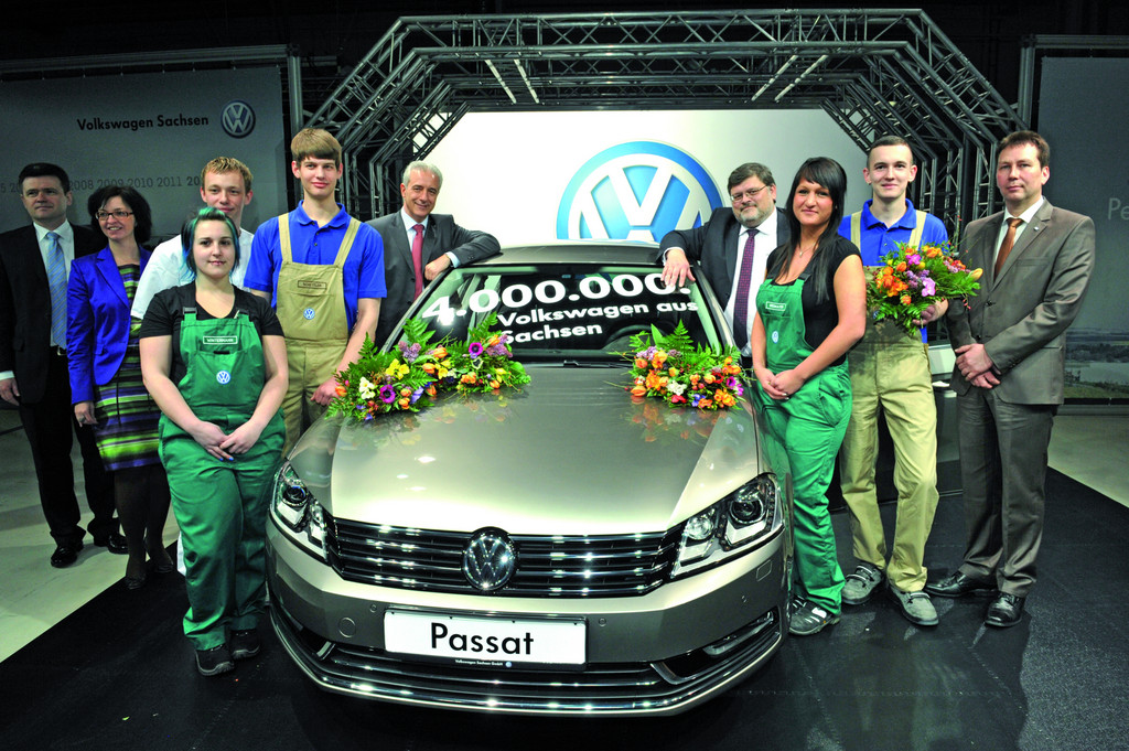 Vier Millionen Volkswagen aus Zwickau