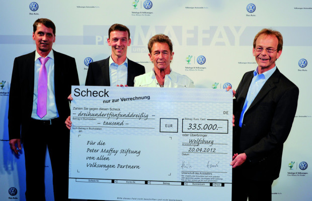 Volkswagen spendet 349.000 Euro an Peter-Maffay-Stiftung