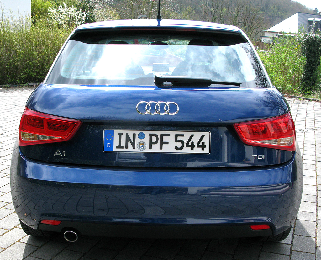 Audi A1: Blick auf die Heckaprtie. 