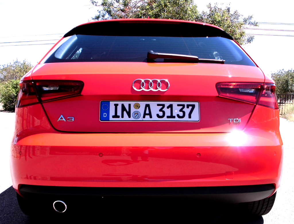 Audi A3: Blick auf die Heckpartie. 