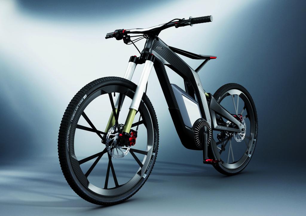 Audi E-Bike - Trick-Rad mit Balancehilfe