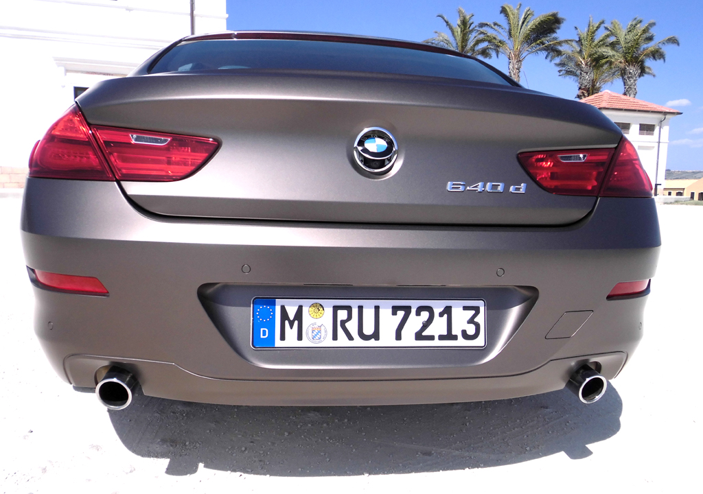 BMW 6er Gran Coupé: Blick auf die Heckpartie. 