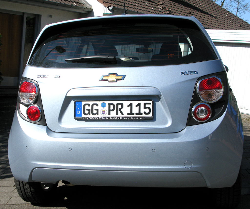 Chevrolet Aveo: Blick auf die Heckpartie des Fünftürers. 