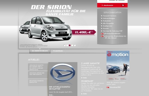Daihatsu startet Newsletter