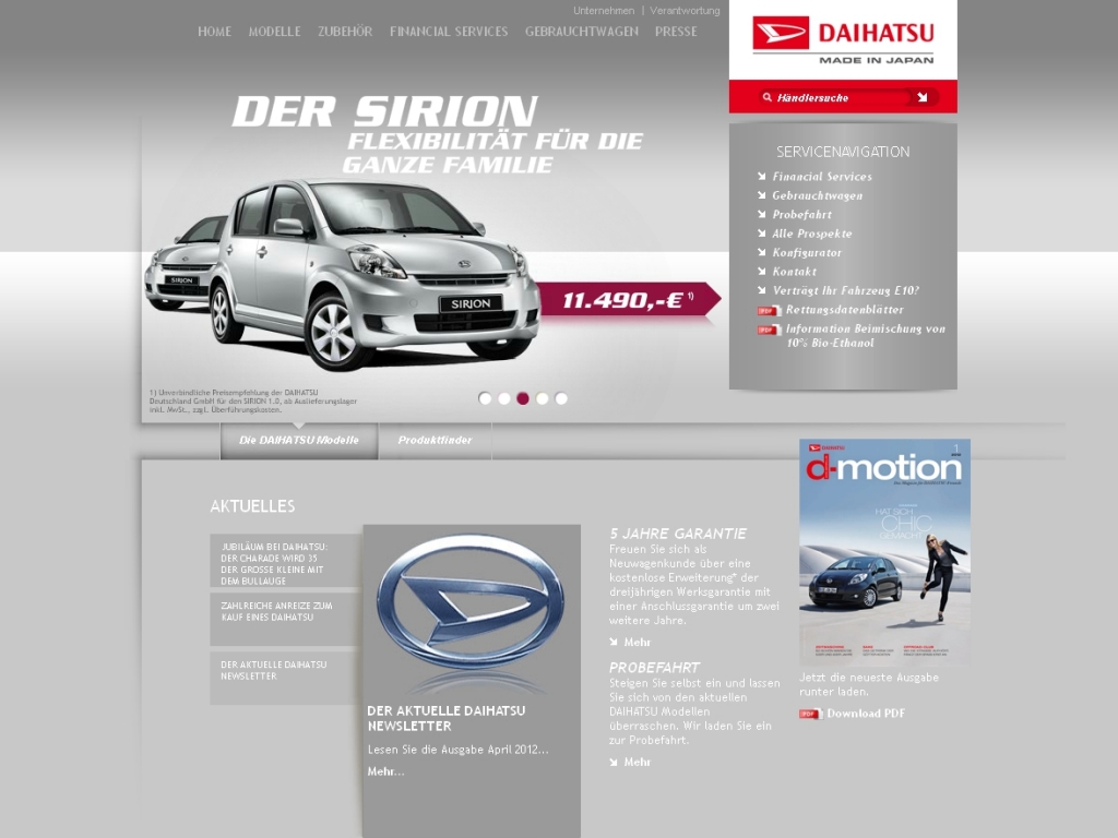 Daihatsu startet Newsletter