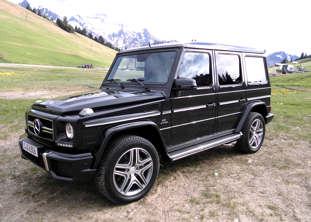 Mercedes-Geländewagen-Ikone G-Modell, hier als G63 AMG. 