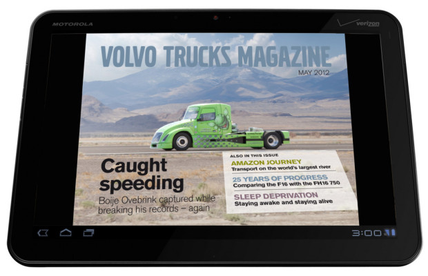 Neue Ausgabe des Tablet-Magazins von Volvo Trucks