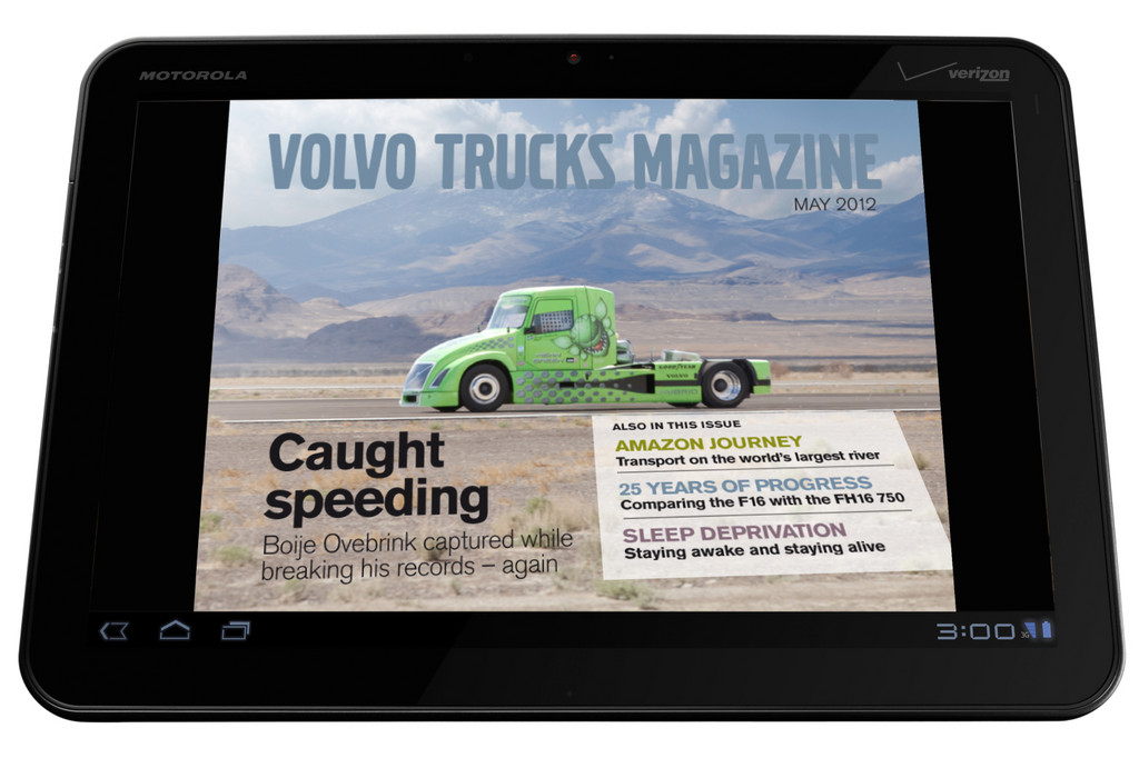 Neue Ausgabe des Tablet-Magazins von Volvo Trucks