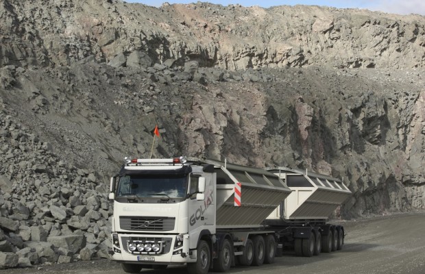 Spezieller Volvo FH16 im Tagebau-Einsatz