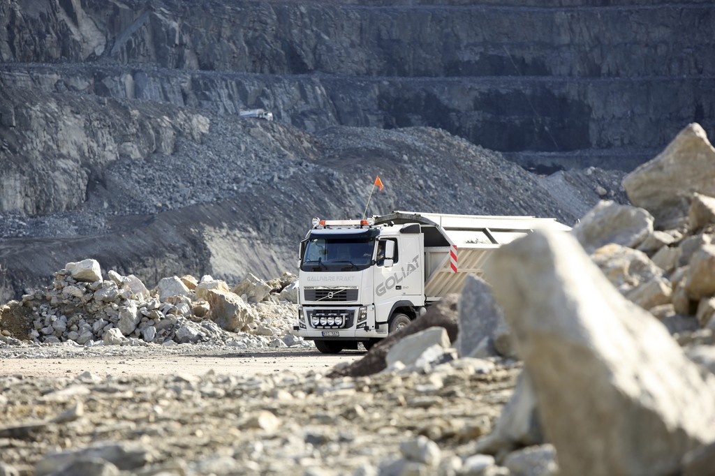 Spezieller Volvo FH16 im Tagebau-Einsatz