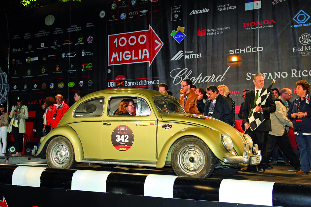 Volkswagen-Konzern startete mit 17 Autos bei der Mille Miglia