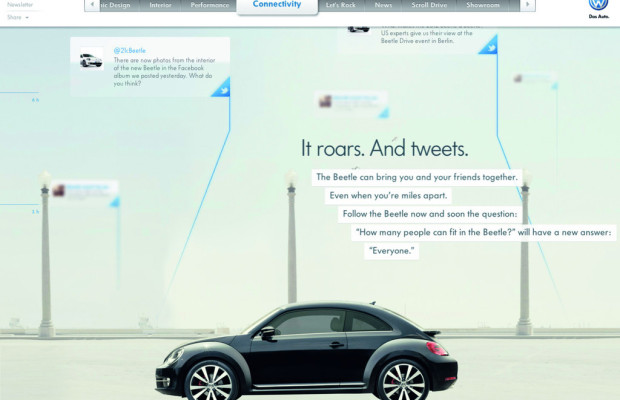 Volkswagen erhält vier Auszeichnungen für Beetle-Website